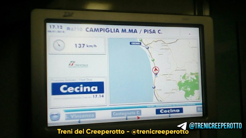 [Photo] Ed ecco una vecchia foto del Dove6 a bordo della ALe642 in cui si stava andando quasi alla velocità massima! Notare ancora la vecchia numerazione
